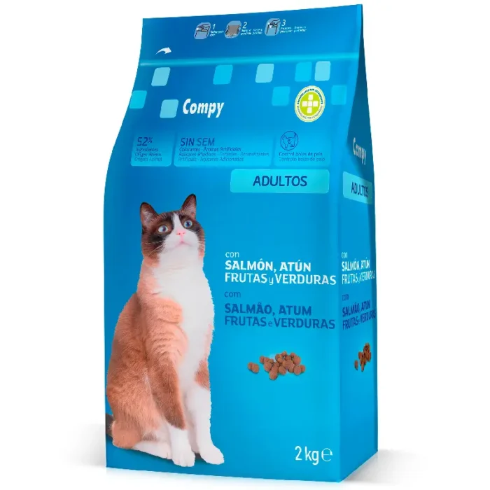 Compy Katzenfutter Lachs & Thunfisch – hochwertige 4in1 Vollnahrung für vitale Katzen – Bild 1