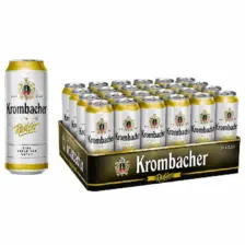Krombacher Radler 24 x 0,5L Latas - Mezcla de Cerveza y Limón