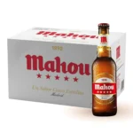 Mahou 5 Sterne – Helles Bier (24 x 0,33 l Glas Flaschen Einweg)