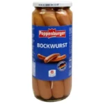 Poppenburger Bockwurst 8 Stück (720g) – Herzhaft & traditionell im Vorratsglas