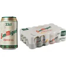 SAN MIGUEL Helles 24 x 0,33l Lata - Cerveza Española Premium