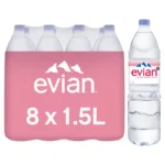 Evian Mineralwasser – 8 x 1,5L Einwegflaschen