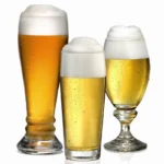 Verschiedene Biergläser