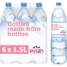 Evian Natural Mineral Water, 6 X 1.5L   Amazon.coEvian Stilles Mineral Wasser, 6 X 1.5L