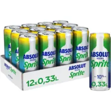 Absolut Vodka Sprite Zitrone Limette   Alkoholhaltiges Mixgetränk Aus Wodka