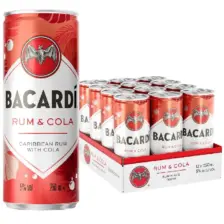 Bacardí Rum & Cola Mixed Drink 12x250ml