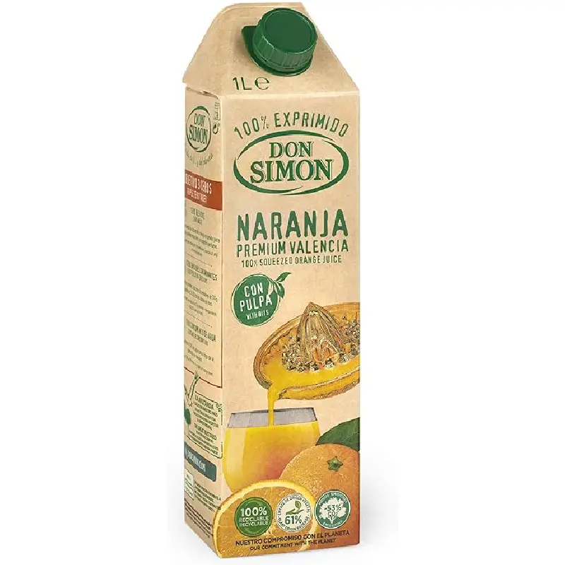 Don Simón Zumo Naranja Exprimida Con Pulpa, 1L   Don Simón Zumo Naranja Exprimida Con Pulpa, 1L