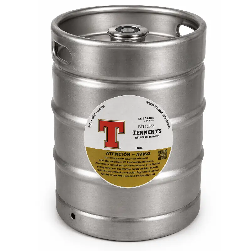 Tennent's Bierfass 30L - Schottisches Premium Lager Tennent's Barril Cerveza 30L - Lager Premium Escocés