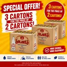 Agua mineral Solares – 1 L Cristal