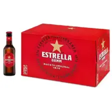 Estrella Damm Original Cerveza – 24 × 0,25 L Cristal