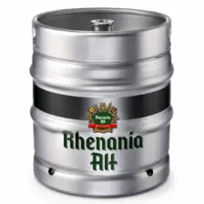Rhenania Alt – Barril de 30 L de acero inoxidable
